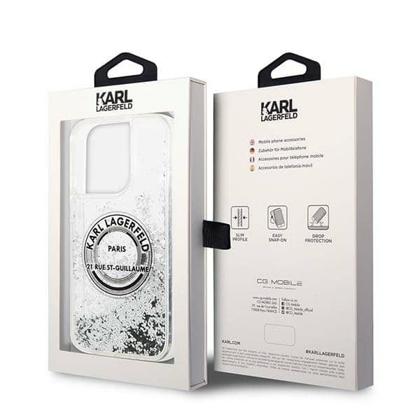 Karl Lagerfeld Liquid Glitter - θήκη για Apple iPhone 14 Pro Max - Διάφανο - Image 8