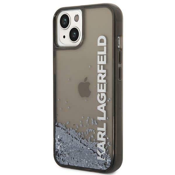 Karl Lagerfeld Liquid Glitter Elong - θήκη για Apple iPhone 14 Plus - Μαύρο - Image 2
