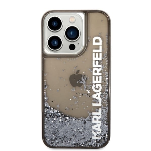 Karl Lagerfeld Liquid Glitter Elong - Apple iPhone 14 Pro Max - Μαύρο - Image 3