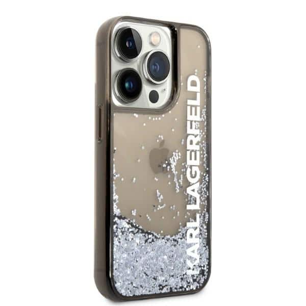 Karl Lagerfeld Liquid Glitter Elong - Apple iPhone 14 Pro Max - Μαύρο - Image 4