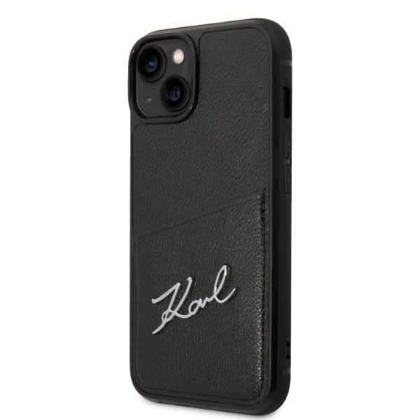 Karl Lagerfeld Signature Logo Cardslot - θήκη για Apple iPhone 14 Plus - Μαύρο - Image 2