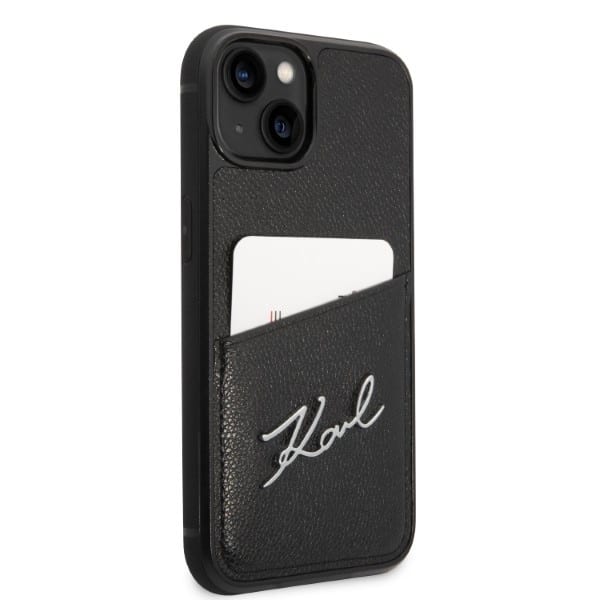 Karl Lagerfeld Signature Logo Cardslot - θήκη για Apple iPhone 14 Plus - Μαύρο - Image 4