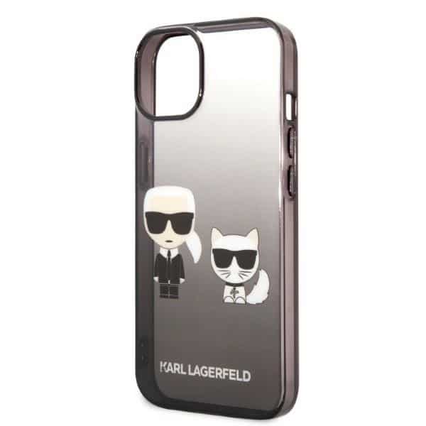Karl Lagerfeld Gradient Ikonik Karl & Choupette - θήκη για Apple iPhone 14 Plus - Μαύρο - Image 6