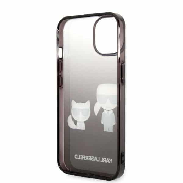 Karl Lagerfeld Gradient Ikonik Karl & Choupette - θήκη για Apple iPhone 14 Plus - Μαύρο - Image 7
