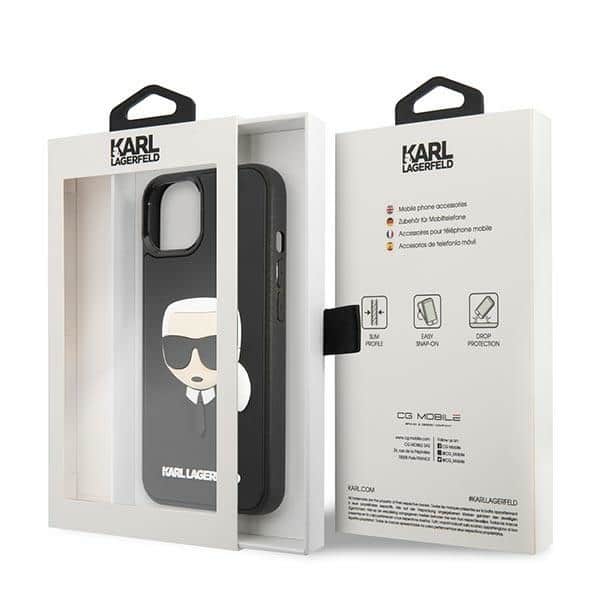 Karl Lagerfeld 3D Rubber Karl`s Head - θήκη για Apple iPhone 14 Plus - Μαύρο - Image 8