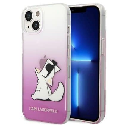 Karl Lagerfeld Choupette Fun - θήκη για Apple iPhone 14 Plus / 15 - Ροζ