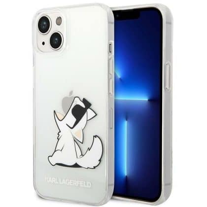 Karl Lagerfeld Choupette Fun - θήκη για Apple iPhone 14 Plus / 15 - Διάφανο