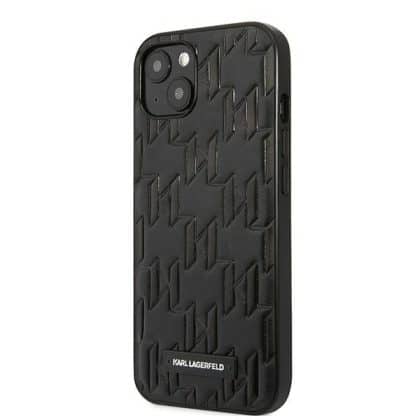 Karl Lagerfeld Μονόγραμμα - θήκη για Apple iPhone 13 mini - Μαύρο