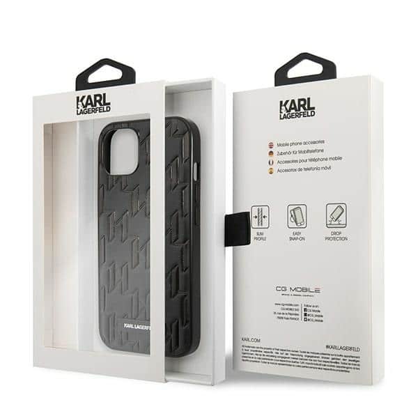 Karl Lagerfeld Μονόγραμμα - θήκη για Apple iPhone 13 mini - Μαύρο - Image 7