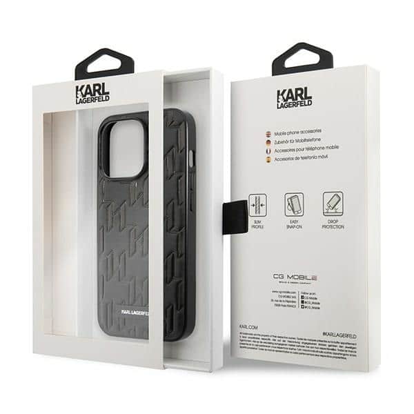 Karl Lagerfeld Monogram - θήκη για Apple iPhone 13 / Pro - Μαύρο - Image 8
