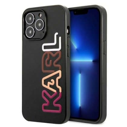 Karl Lagerfeld Multipink Brand - θήκη για Apple iPhone 13 Pro / - Μαύρο