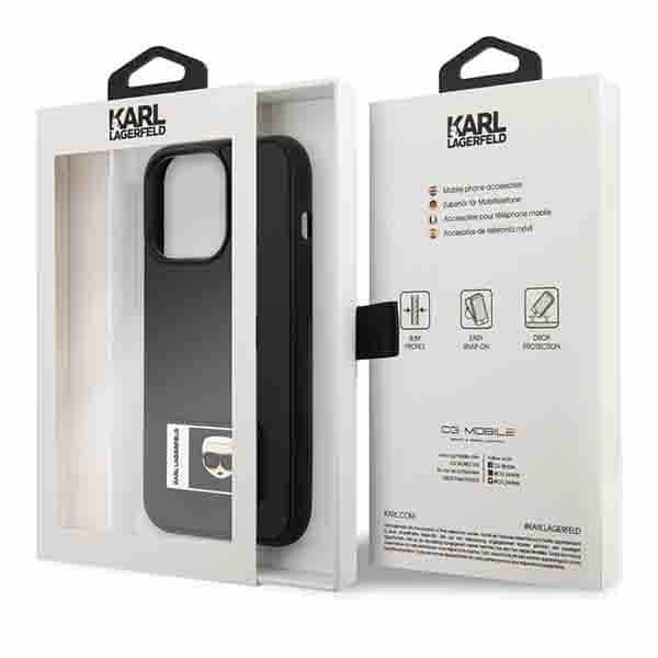 Karl Lagerfeld Ikonik Patch - θήκη για Apple iPhone 13 Pro / - Μαύρο - Image 8