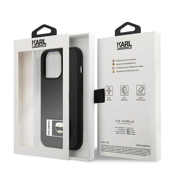 Karl Lagerfeld Ikonik Patch - θήκη για Apple iPhone 13 Pro Max - Μαύρο - Image 8