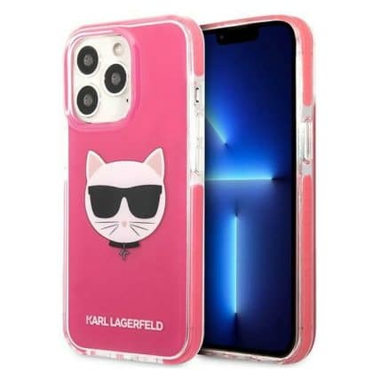 Karl Lagerfeld Choupette Head - θήκη για Apple iPhone 13 Pro / - Πολύχρωμο
