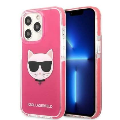 Karl Lagerfeld Choupette Head - θήκη για Apple iPhone 13 Pro Max - Κόκκινο