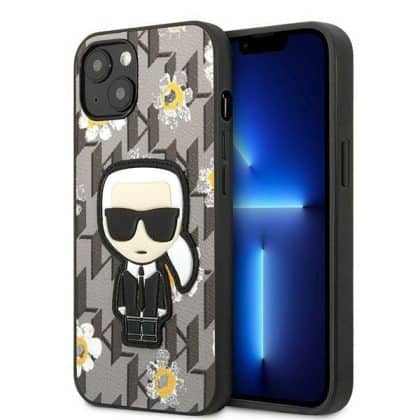 Karl Lagerfeld Flower Ikonik Karl - θήκη για Apple iPhone 13 mini - Γκρι