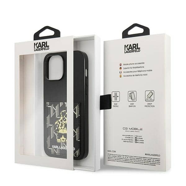 Karl Lagerfeld Karlimals Cardslot - θήκη για Apple iPhone 13 Pro Max - Μαύρο - Image 8
