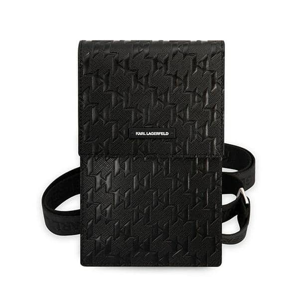 Karl Lagerfeld Τσάντα KLWBSAMSMK μαύρη/black Monogram Plate - Image 2