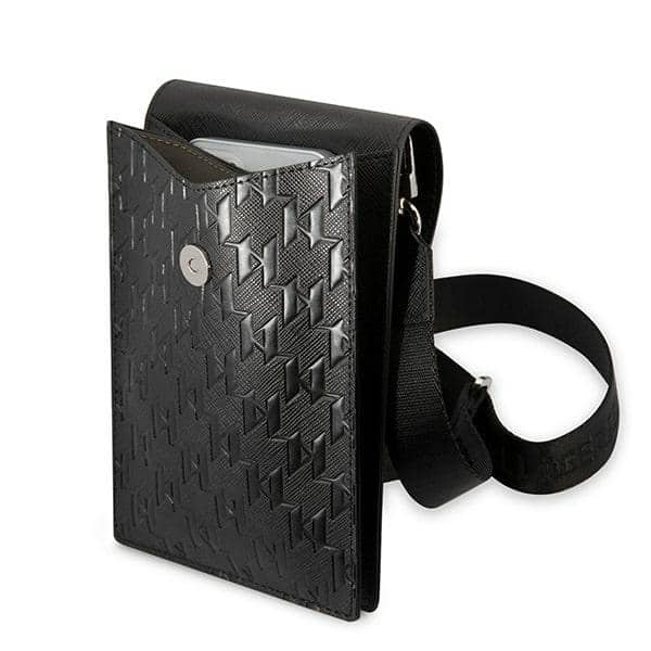Karl Lagerfeld Τσάντα KLWBSAMSMK μαύρη/black Monogram Plate - Image 3