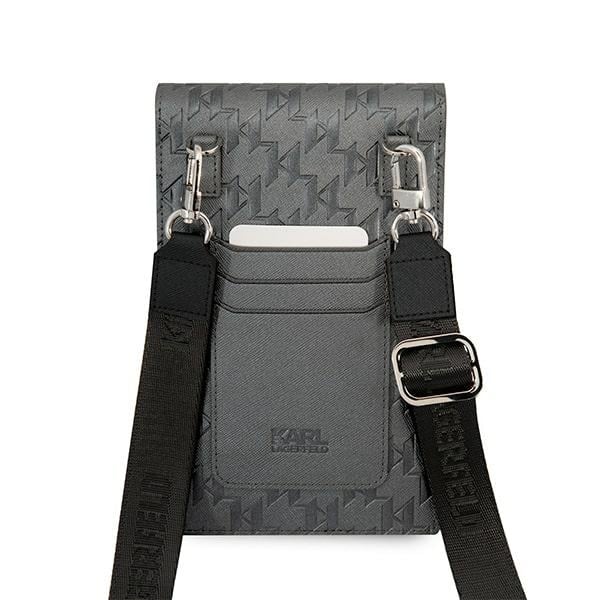 Karl Lagerfeld Τσάντα KLWBSAMIPG ασημί/Ikonik Karl Monogram Patch - Image 5