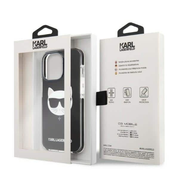 Karl Lagerfeld Choupette Head - θήκη για Apple iPhone 13 Pro / - Μαύρο - Image 8