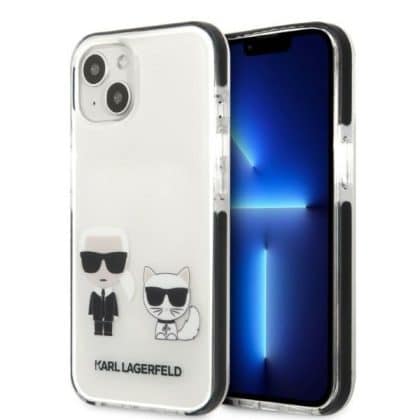 Karl Lagerfeld Karl & Choupette - θήκη για Apple iPhone 13 mini - Λευκό
