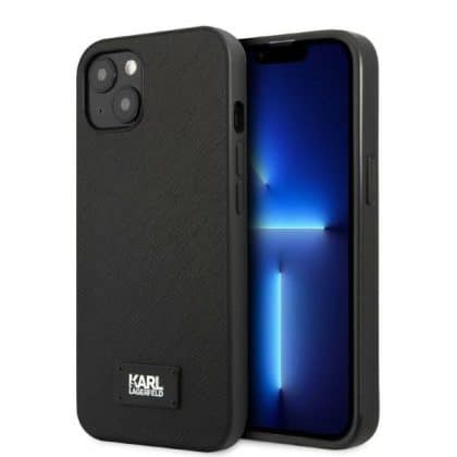 Karl Lagerfeld Saffiano Plaque - θήκη για Apple iPhone 13 mini - Μαύρο
