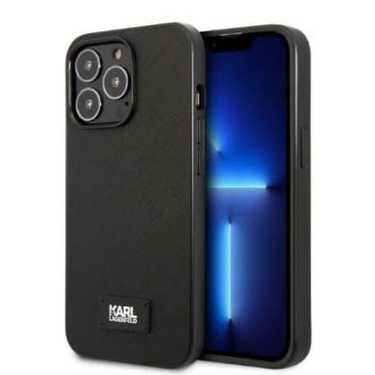 Karl Lagerfeld Saffiano Plaque - θήκη για Apple iPhone 13 Pro / - Μαύρο