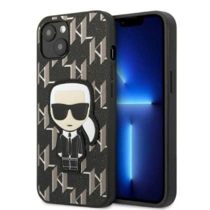 Karl Lagerfeld Monogram Ikonik Patch - θήκη για Apple iPhone 13 mini - Μαύρο