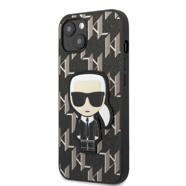 Karl Lagerfeld Monogram Ikonik Patch - θήκη για Apple iPhone 13 mini - Μαύρο - Image 2
