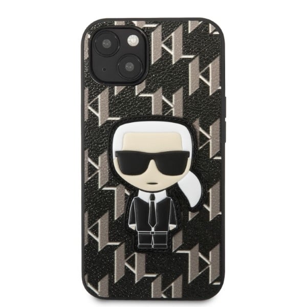 Karl Lagerfeld Monogram Ikonik Patch - θήκη για Apple iPhone 13 mini - Μαύρο - Image 3