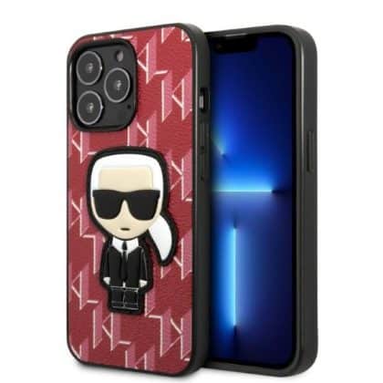 Karl Lagerfeld Monogram Ikonik Patch - θήκη για Apple iPhone 13 Pro Max - Κόκκινο