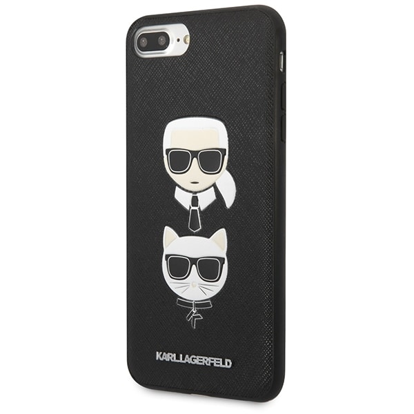 Karl Lagerfeld Saffiano Karl&Choupette - θήκη για Apple iPhone 7 Plus / 8 - Μαύρο - Image 2