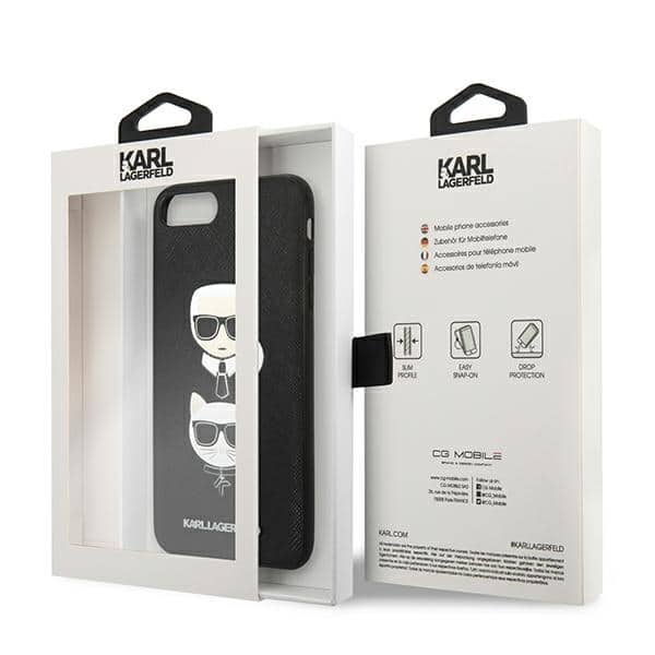 Karl Lagerfeld Saffiano Karl&Choupette - θήκη για Apple iPhone 7 Plus / 8 - Μαύρο - Image 8
