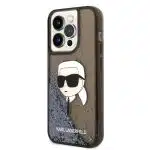 Karl Lagerfeld Glitter Karl Head - θήκη για Apple iPhone 14 Pro Max - Μαύρο - Image 2