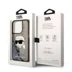 Karl Lagerfeld Glitter Karl Head - θήκη για Apple iPhone 14 Pro Max - Μαύρο - Image 8
