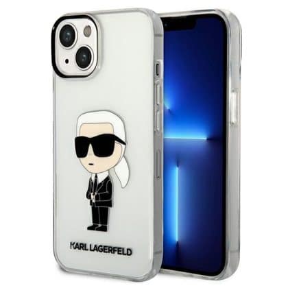 Karl Lagerfeld Ikonik Karl Lagerfeld - θήκη για Apple iPhone 14 Plus - Διάφανο