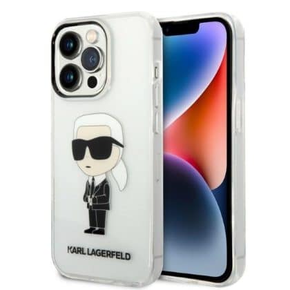 Karl Lagerfeld Ikonik - θήκη για Apple iPhone 14 Pro - Διάφανο