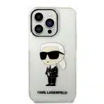 Karl Lagerfeld Ikonik Karl Lagerfeld - Apple iPhone 14 Pro - Διάφανο - Image 3