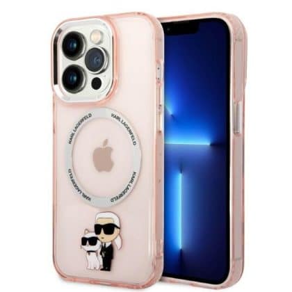 Karl Lagerfeld Iconic Karl&Choupette Magsafe - θήκη για Apple iPhone 14 Pro Max - Ροζ