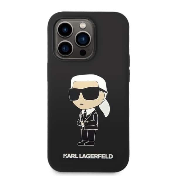 Karl Lagerfeld Silicone Ikonik - θήκη για Apple iPhone 14 Pro - Μαύρο - Image 3