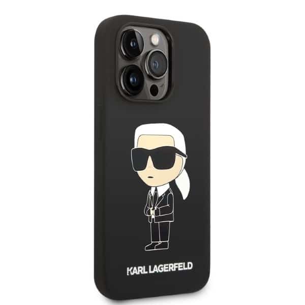 Karl Lagerfeld Silicone Ikonik - θήκη για Apple iPhone 14 Pro - Μαύρο - Image 4