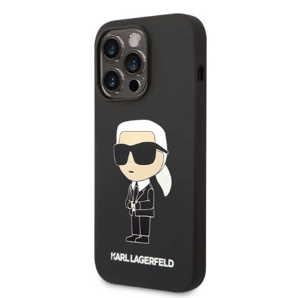 Karl Lagerfeld Silicone Ikonik - θήκη για Apple iPhone 14 Pro Max - Μαύρο - Image 2