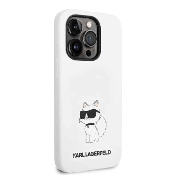 Karl Lagerfeld Silicone Choupette - θήκη για Apple iPhone 14 Pro Max - Λευκό - Image 4