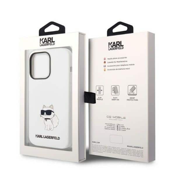 Karl Lagerfeld Silicone Choupette - θήκη για Apple iPhone 14 Pro Max - Λευκό - Image 8