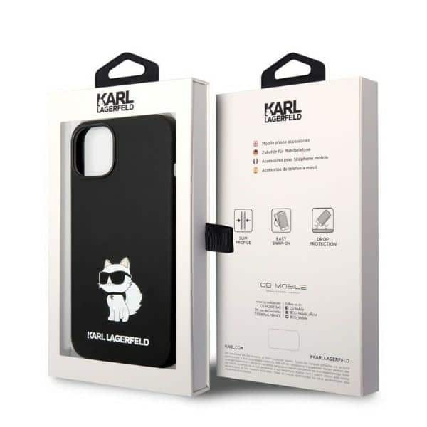Karl Lagerfeld Silicone Choupette - θήκη για Apple iPhone 14 Plus - Μαύρο - Image 8