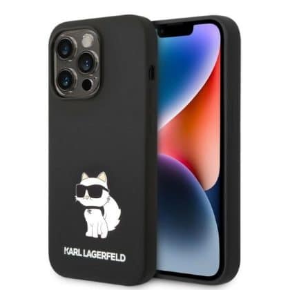 Karl Lagerfeld Silicone Choupette - θήκη για Apple iPhone 14 Pro Max - Μαύρο
