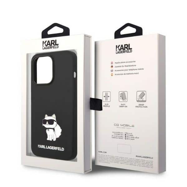 Karl Lagerfeld Silicone Choupette - θήκη για Apple iPhone 14 Pro Max - Μαύρο - Image 8