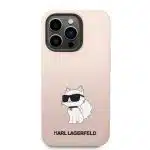 Karl Lagerfeld Silicone Choupette - Apple iPhone 14 Pro Max - Ροζ - Image 3