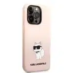 Karl Lagerfeld Silicone Choupette - Apple iPhone 14 Pro Max - Ροζ - Image 4